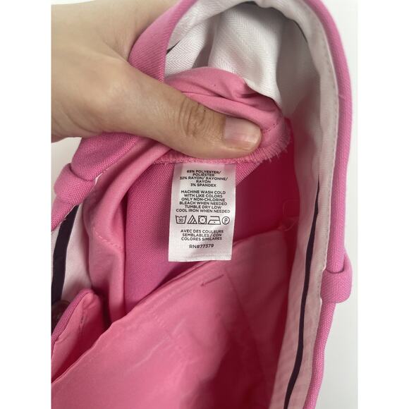 ANN TAYLOR $109 PINK CURVY FIT SOPHIA STRAIGHT PANTS SZ 16P CAREER SLACKS - Picture 10 of 11